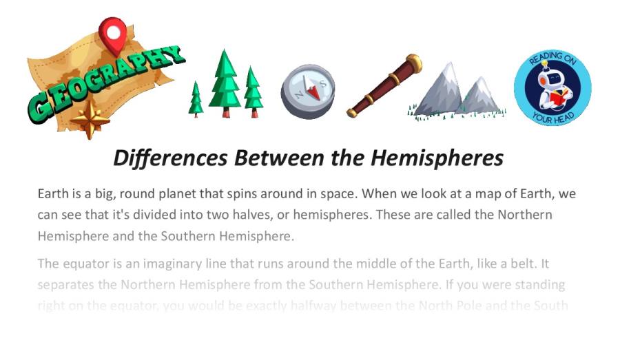 differences between the hemispheres