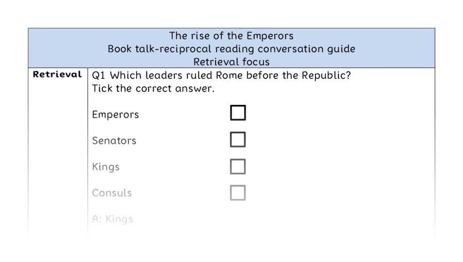 Reciprocal reading - retrieval - The rise of the Emperors