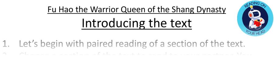 Teaching slides - Fu Hao the Warrior Queen of the Shang Dynasty - Retrieval Focus