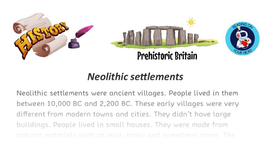 Neolithic settlements - condensed version