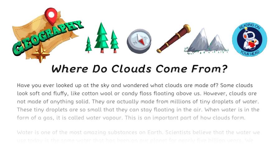 Where Do Clouds Come From