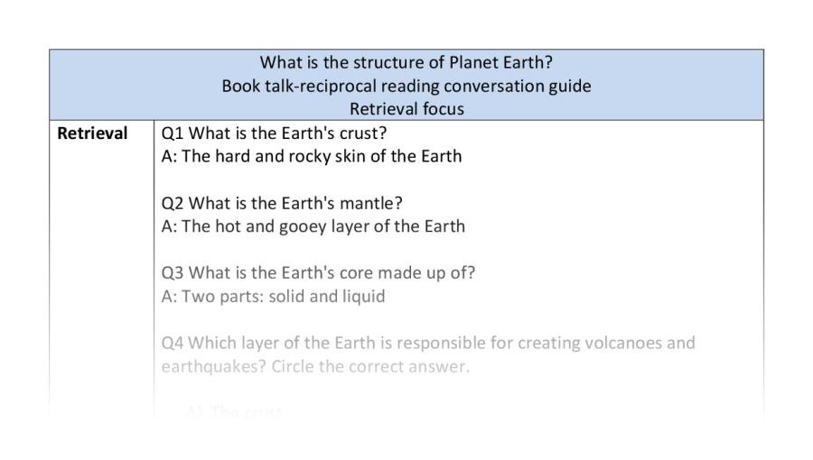 Reciprocal-retrieval-structure of Earth