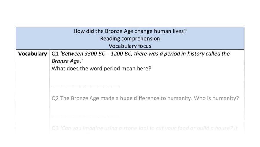 Comp-vocabulary-How did the Bronze Age change human lives