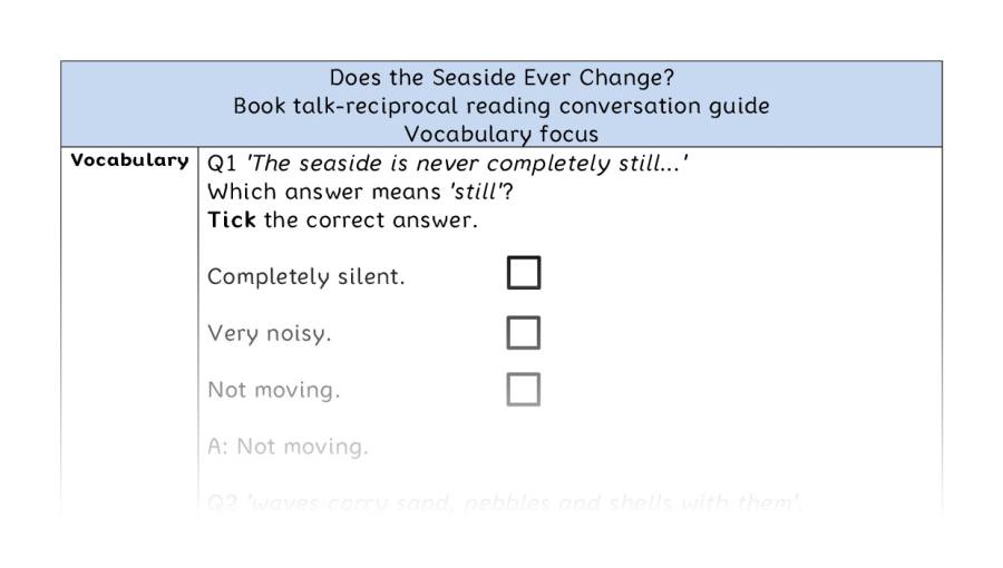 Reciprocal - vocabulary - Does the Seaside Ever Change