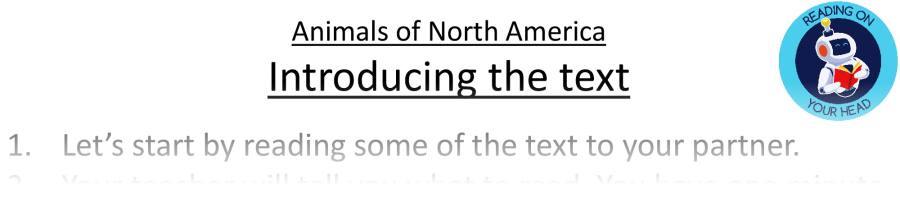 Teaching slides VRSIPE-Animals of North America