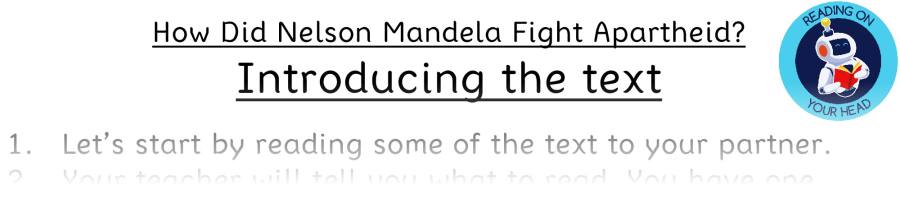 Teaching slides vocabulary - How Did Nelson Mandela Fight Apartheid