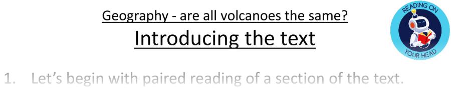Teaching slides vocabulary - Are All Volcanoes The Same