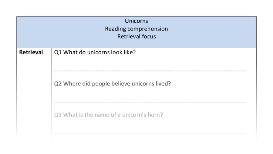 Reading comprehension-retrieval-Unicorns