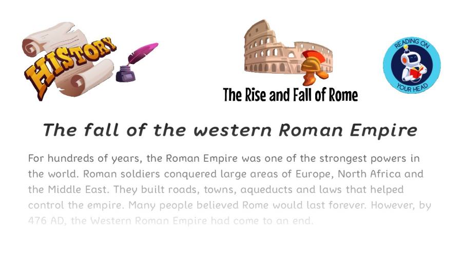 The fall of the western Roman Empire - condensed version