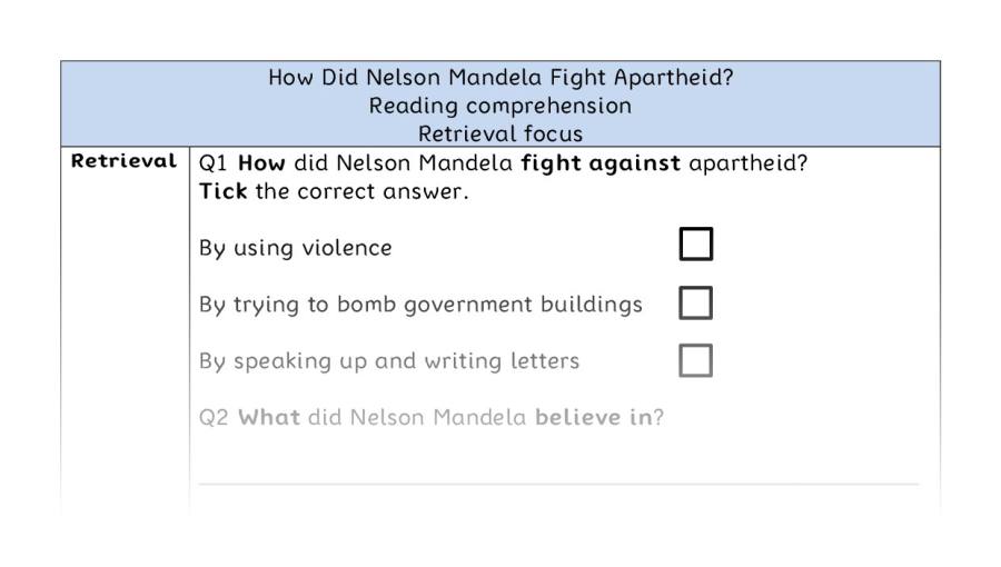 Reading comp - retrieval - How Did Nelson Mandela Fight Apartheid